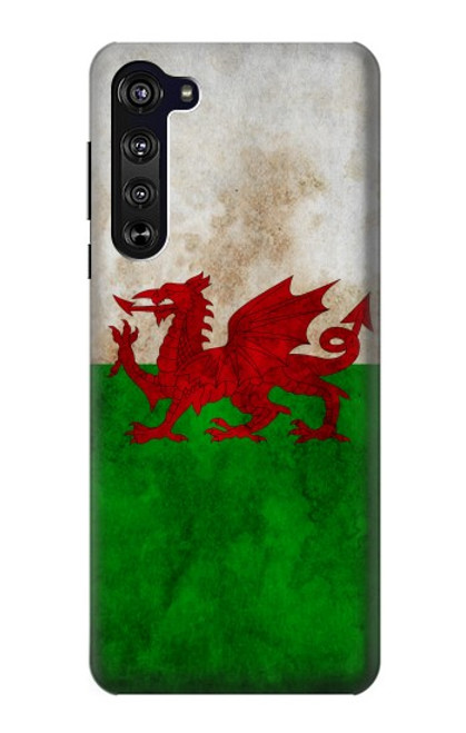 W2976 Wales Football Soccer Flag Hard Case and Leather Flip Case For Motorola Edge