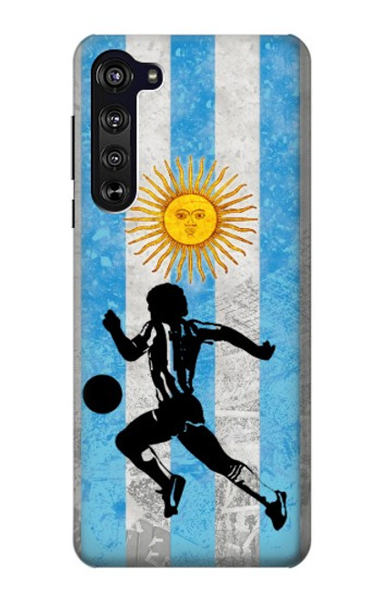 W2977 Argentina Football Soccer Hard Case and Leather Flip Case For Motorola Edge