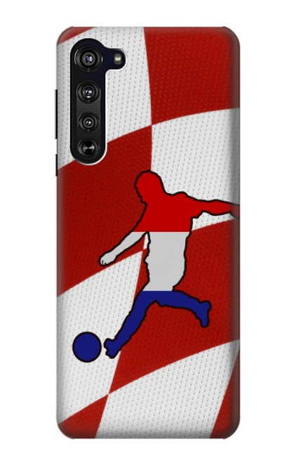 W2993 Croatia Football Soccer Hard Case and Leather Flip Case For Motorola Edge