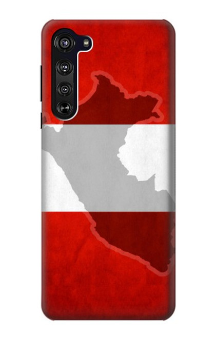 W3018 Peru Flag Hard Case and Leather Flip Case For Motorola Edge