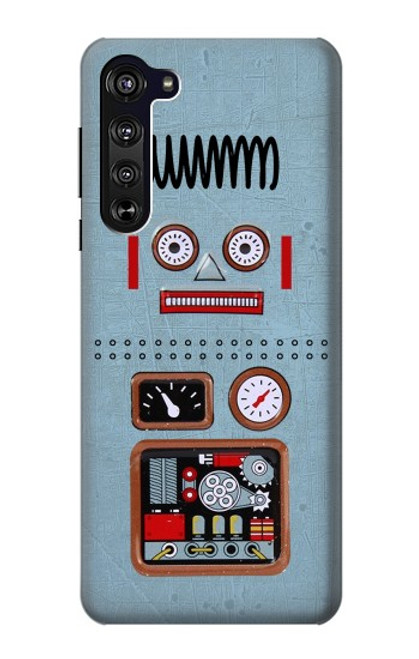 W3040 Retro Robot Toy Hard Case and Leather Flip Case For Motorola Edge