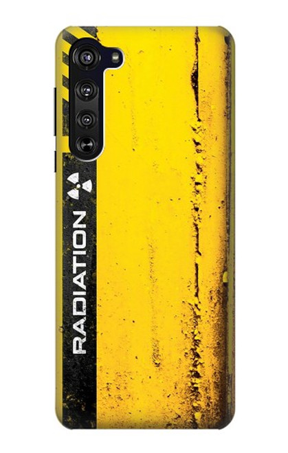W3714 Radiation Warning Hard Case and Leather Flip Case For Motorola Edge