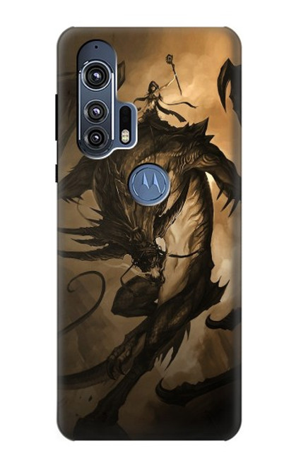 W0388 Dragon Rider Hard Case and Leather Flip Case For Motorola Edge+