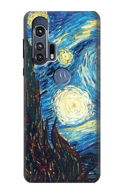 W0582 Van Gogh Starry Nights Hard Case and Leather Flip Case For Motorola Edge+