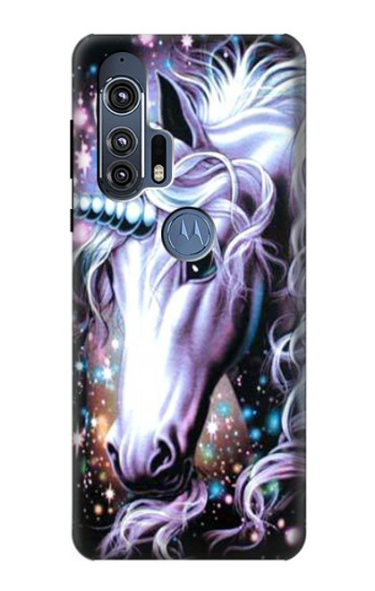 W0749 Unicorn Horse Hard Case and Leather Flip Case For Motorola Edge+