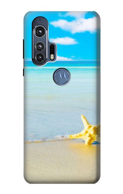 W0911 Relax at the Beach Hard Case and Leather Flip Case For Motorola Edge+