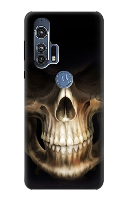 W1107 Skull Face Grim Reaper Hard Case and Leather Flip Case For Motorola Edge+