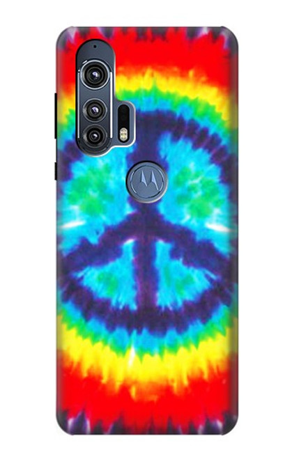 W1870 Tie Dye Peace Hard Case and Leather Flip Case For Motorola Edge+