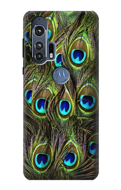 W1965 Peacock Feather Hard Case and Leather Flip Case For Motorola Edge+