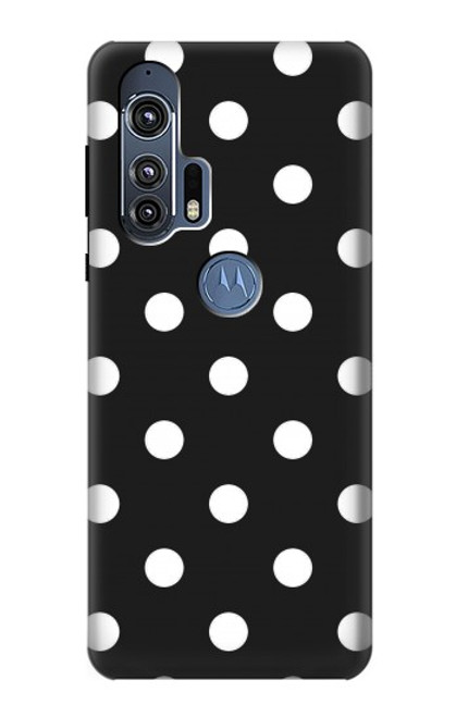 W2299 Black Polka Dots Hard Case and Leather Flip Case For Motorola Edge+