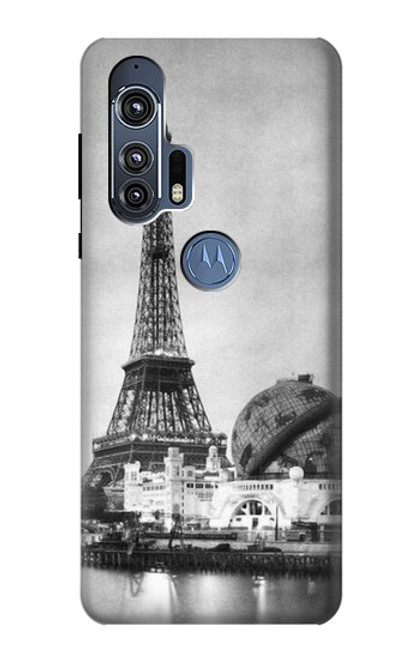 W2350 Old Paris Eiffel Tower Hard Case and Leather Flip Case For Motorola Edge+