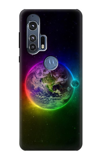 W2570 Colorful Planet Hard Case and Leather Flip Case For Motorola Edge+