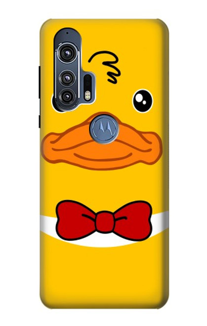 W2760 Yellow Duck Tuxedo Cartoon Hard Case and Leather Flip Case For Motorola Edge+