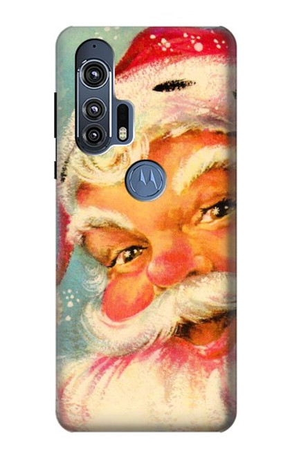 W2840 Christmas Vintage Santa Hard Case and Leather Flip Case For Motorola Edge+