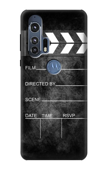 W2919 Vintage Director Clapboard Hard Case and Leather Flip Case For Motorola Edge+