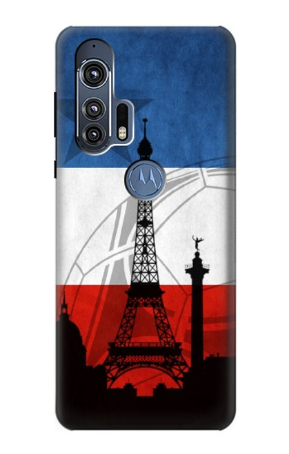 W2980 France Football Soccer Hard Case and Leather Flip Case For Motorola Edge+