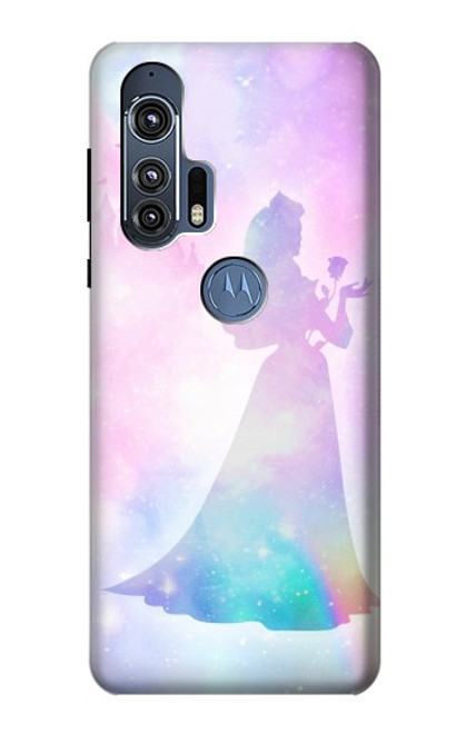 W2992 Princess Pastel Silhouette Hard Case and Leather Flip Case For Motorola Edge+