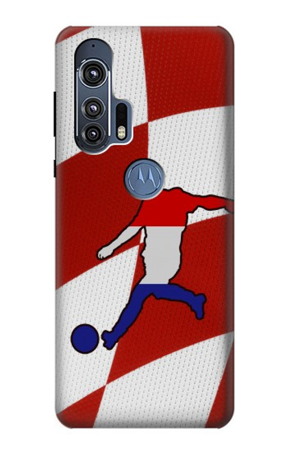 W2993 Croatia Football Soccer Hard Case and Leather Flip Case For Motorola Edge+