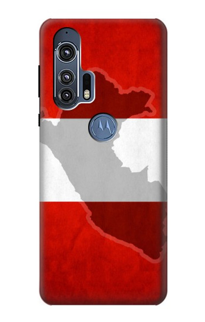 W3018 Peru Flag Hard Case and Leather Flip Case For Motorola Edge+