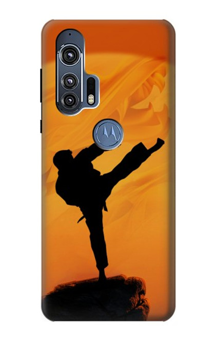 W3024 Kung Fu Karate Fighter Hard Case and Leather Flip Case For Motorola Edge+