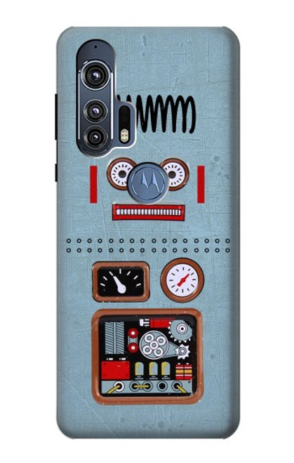 W3040 Retro Robot Toy Hard Case and Leather Flip Case For Motorola Edge+