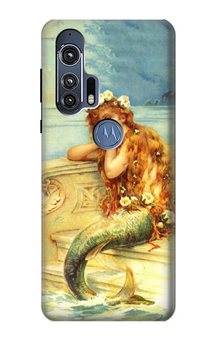 W3184 Little Mermaid Painting Hard Case and Leather Flip Case For Motorola Edge+
