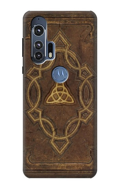 W3219 Spell Book Cover Hard Case and Leather Flip Case For Motorola Edge+