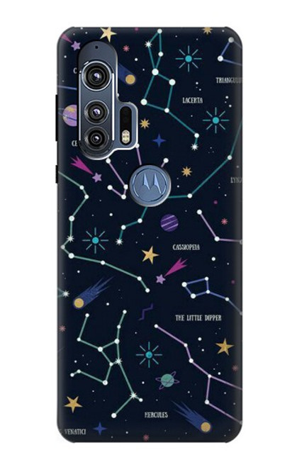 W3220 Star Map Zodiac Constellations Hard Case and Leather Flip Case For Motorola Edge+