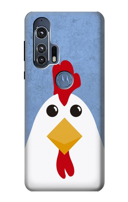 W3254 Chicken Cartoon Hard Case and Leather Flip Case For Motorola Edge+