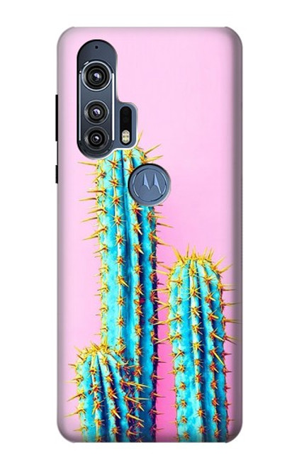 W3673 Cactus Hard Case and Leather Flip Case For Motorola Edge+