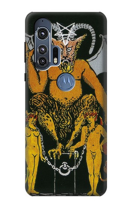 W3740 Tarot Card The Devil Hard Case and Leather Flip Case For Motorola Edge+