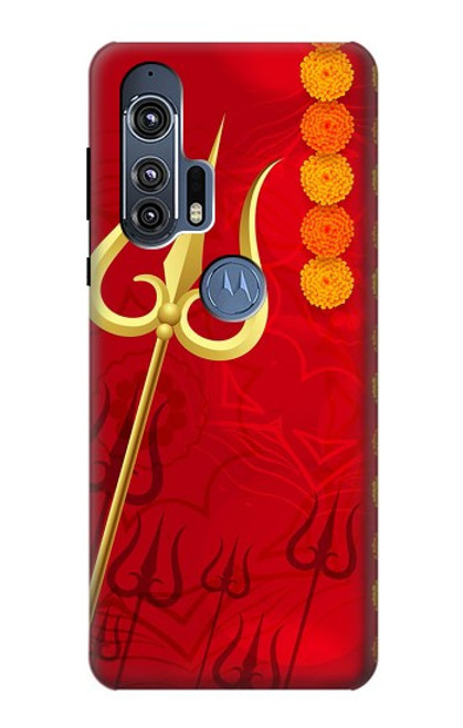 W3788 Shiv Trishul Hard Case and Leather Flip Case For Motorola Edge+