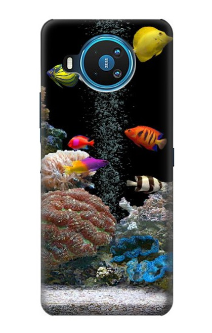 W0226 Aquarium Hard Case and Leather Flip Case For Nokia 8.3 5G