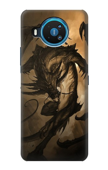 W0388 Dragon Rider Hard Case and Leather Flip Case For Nokia 8.3 5G