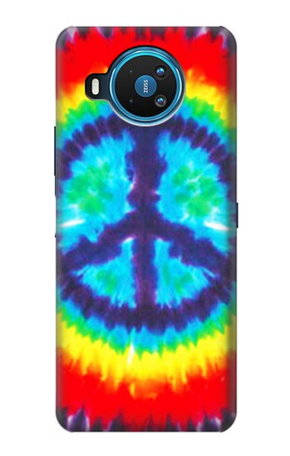 W1870 Tie Dye Peace Hard Case and Leather Flip Case For Nokia 8.3 5G