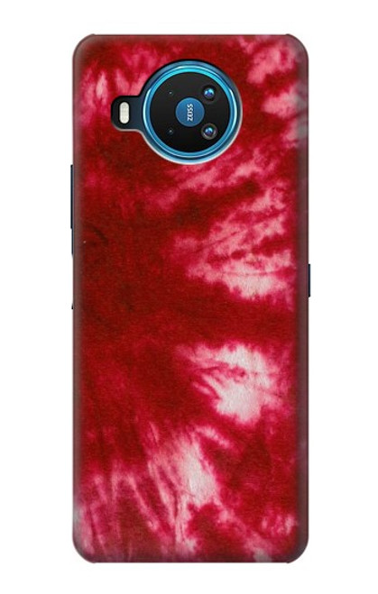 W2480 Tie Dye Red Hard Case and Leather Flip Case For Nokia 8.3 5G