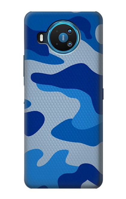 W2958 Army Blue Camo Camouflage Hard Case and Leather Flip Case For Nokia 8.3 5G