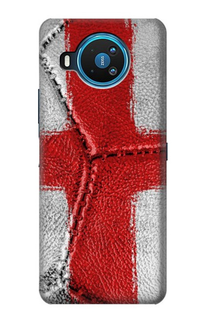 W3316 England Flag Vintage Football Graphic Hard Case and Leather Flip Case For Nokia 8.3 5G