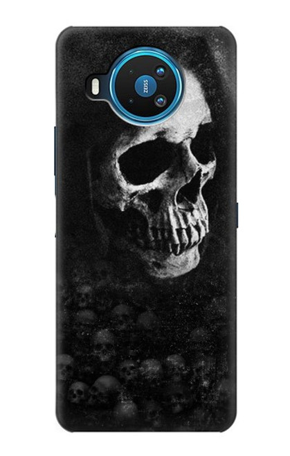 W3333 Death Skull Grim Reaper Hard Case and Leather Flip Case For Nokia 8.3 5G