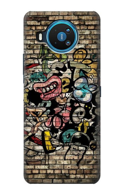 W3394 Graffiti Wall Hard Case and Leather Flip Case For Nokia 8.3 5G