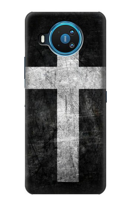 W3491 Christian Cross Hard Case and Leather Flip Case For Nokia 8.3 5G