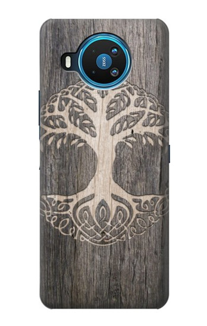 W3591 Viking Tree of Life Symbol Hard Case and Leather Flip Case For Nokia 8.3 5G