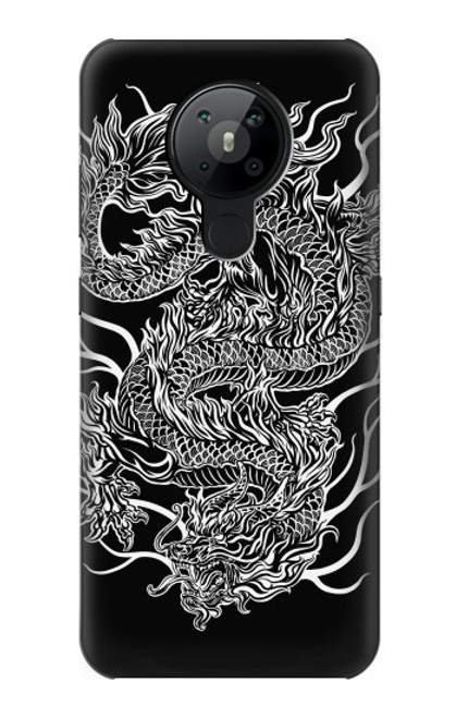 W1943 Dragon Tattoo Hard Case and Leather Flip Case For Nokia 5.3