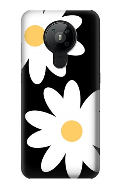 W2315 Daisy White Flowers Hard Case and Leather Flip Case For Nokia 5.3