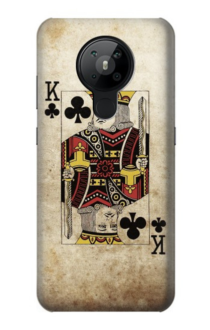 W2528 Poker King Card Hard Case and Leather Flip Case For Nokia 5.3