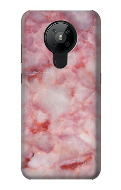 W2843 Pink Marble Texture Hard Case and Leather Flip Case For Nokia 5.3