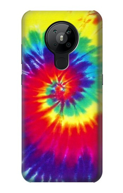 W2884 Tie Dye Swirl Color Hard Case and Leather Flip Case For Nokia 5.3