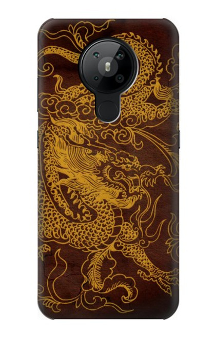 W2911 Chinese Dragon Hard Case and Leather Flip Case For Nokia 5.3