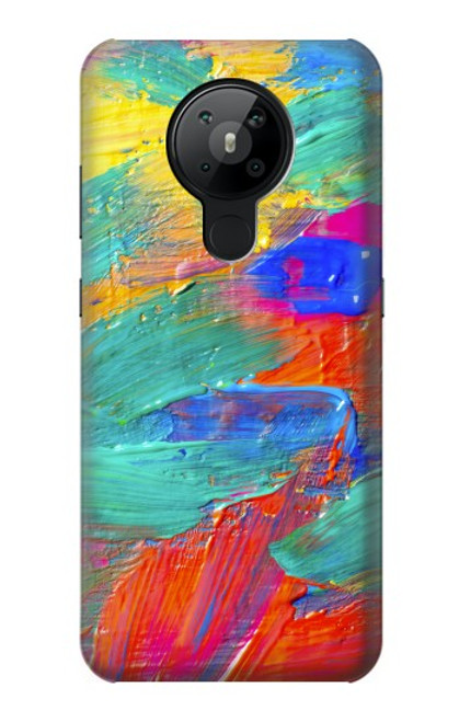 W2942 Brush Stroke Painting Hard Case and Leather Flip Case For Nokia 5.3