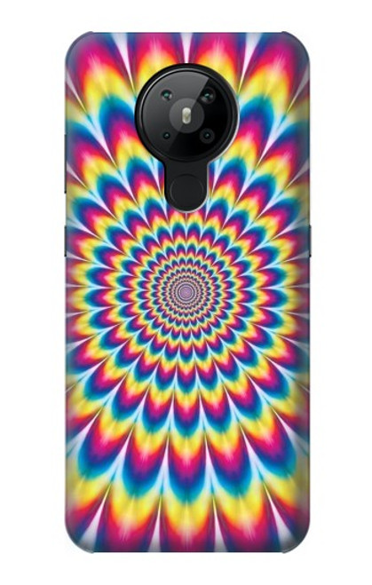 W3162 Colorful Psychedelic Hard Case and Leather Flip Case For Nokia 5.3